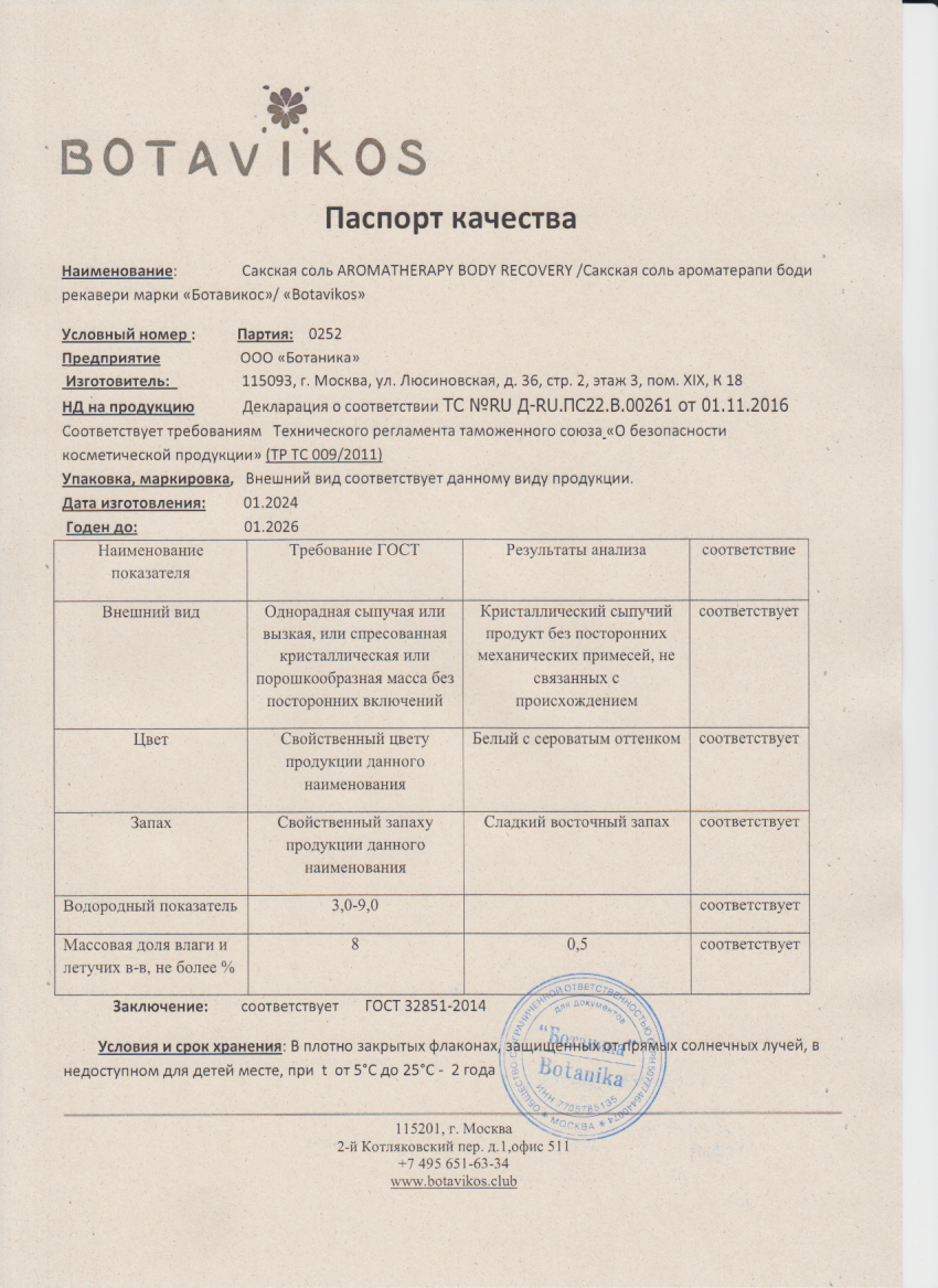 Паспорт №012024